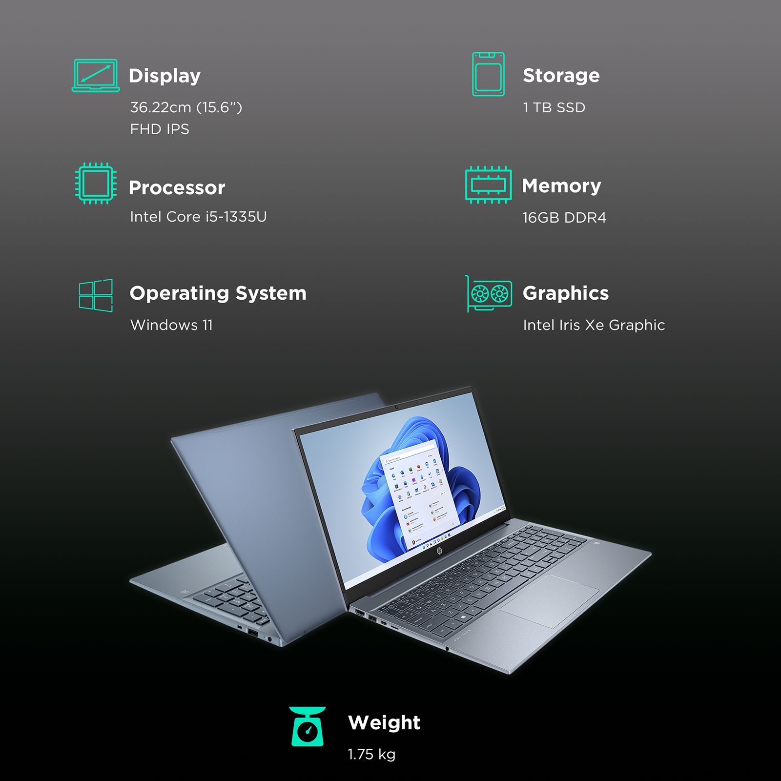 Buy HP Pavilion 15-eg3017TU Intel Core i5 13th Gen (15.6